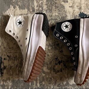 Converse vintage, high top sneakers.